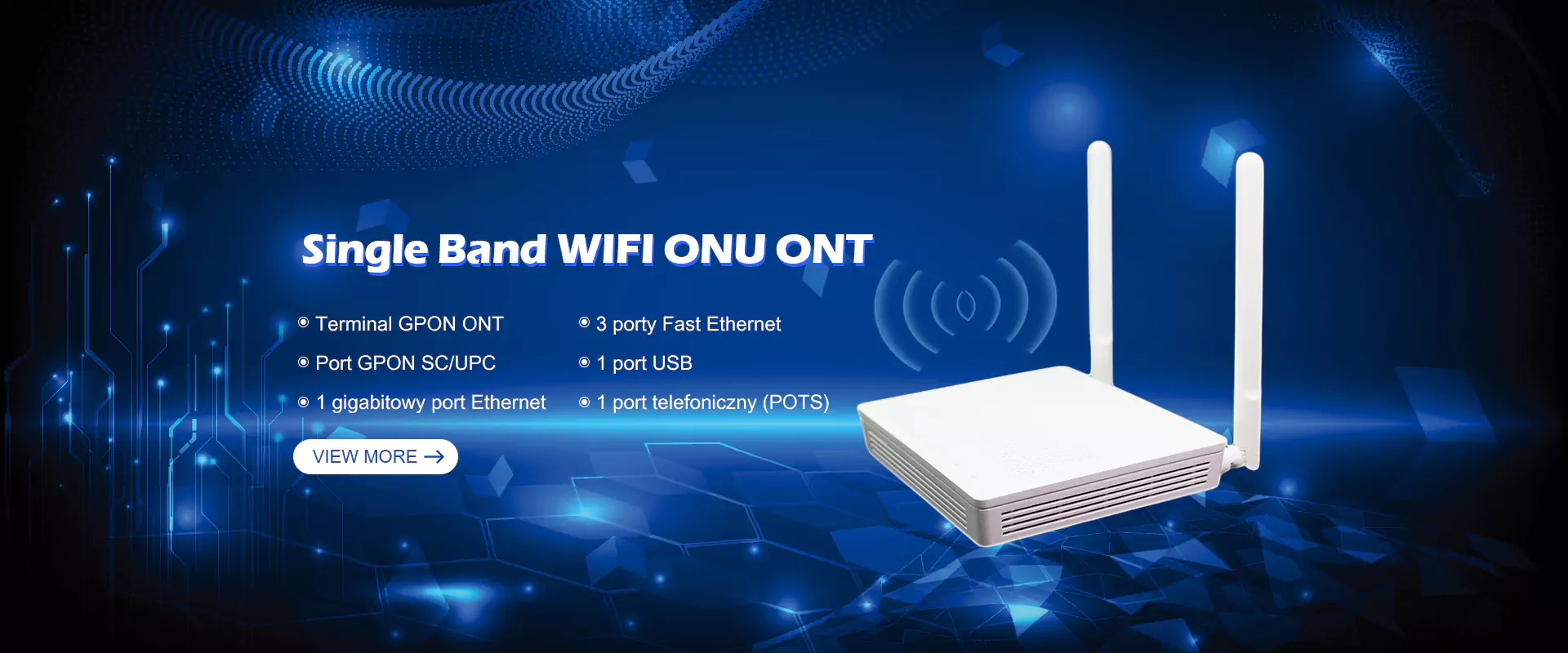 Vienos grupės „WiFi Onu Ont“ tiekėjas